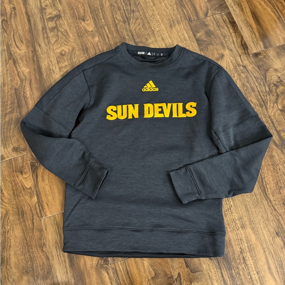 Adidas Black Arizona State Crewneck Sweater
